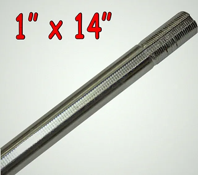 14" x 1" Live Axle with 1/4" Keyway for Go Kart Drift Trike, Mini Bike Parts New
