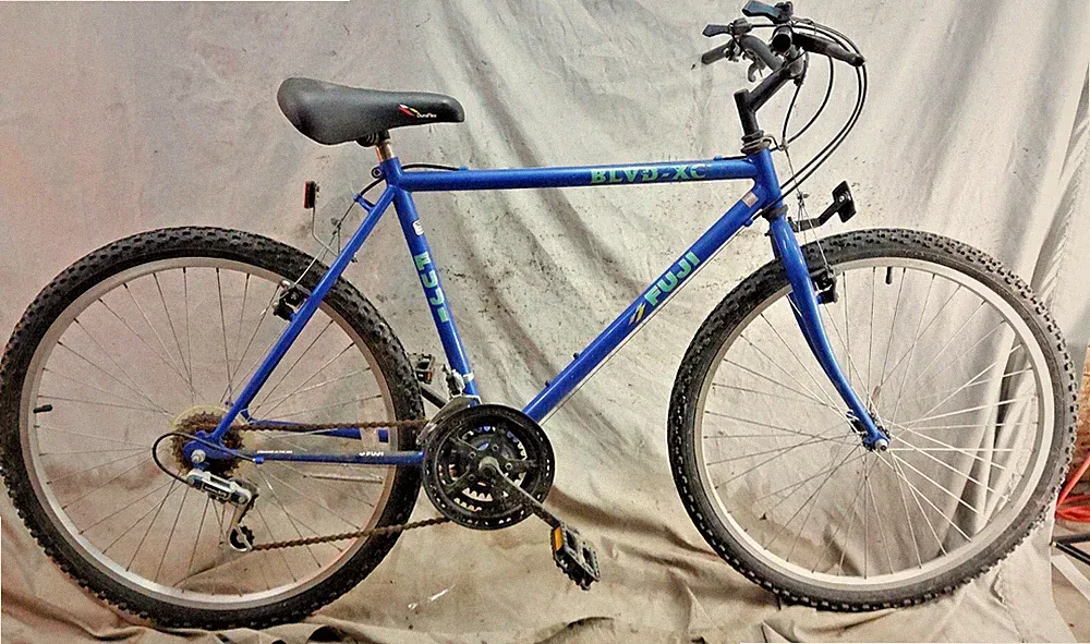 1993 Fuji BLVD XC MTB Bike 19" Large Hardtail Rigid Steel Gravel Triple Commuter