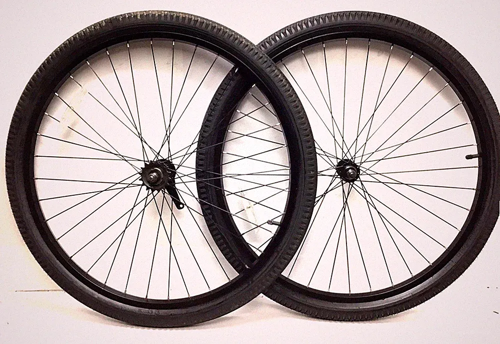 27.5" Bicycle Black Wheel Set C/B with 2.125" Tires Beach Cruiser Bike 650B #B56