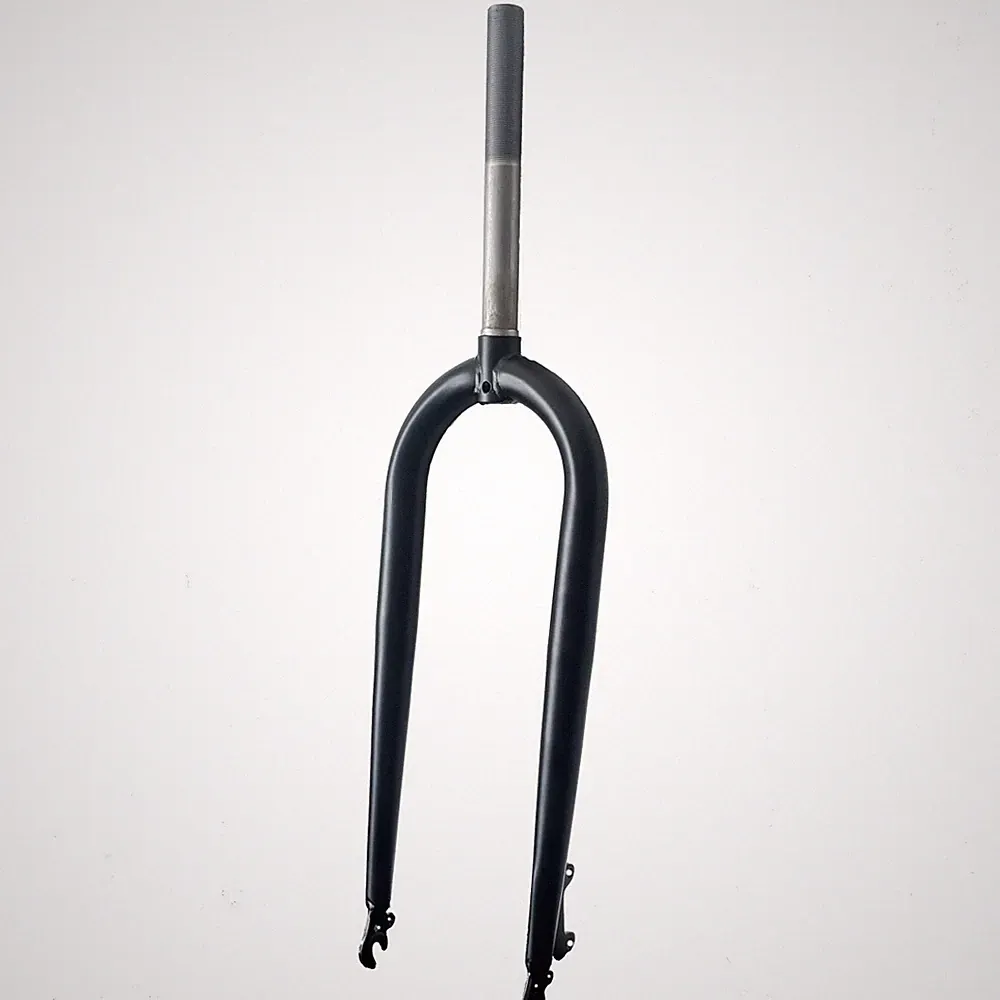 CDH 26X4" Fat Tire Bike Fork Steel Rigid Bicycle Fork Disc Brake Steerer 215mm