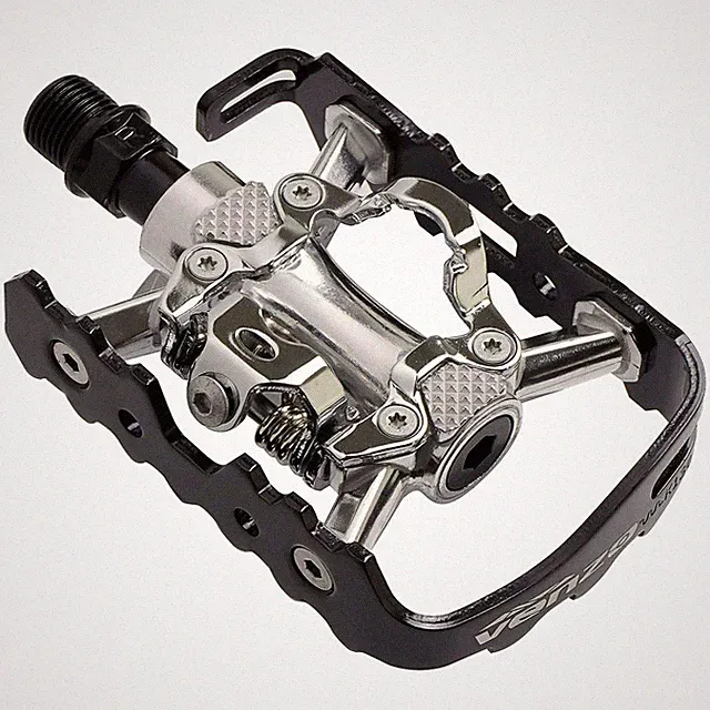 VENZO Multi-Use Shimano SPD Compatible Mountain Bike Sealed Pedals With Cleats