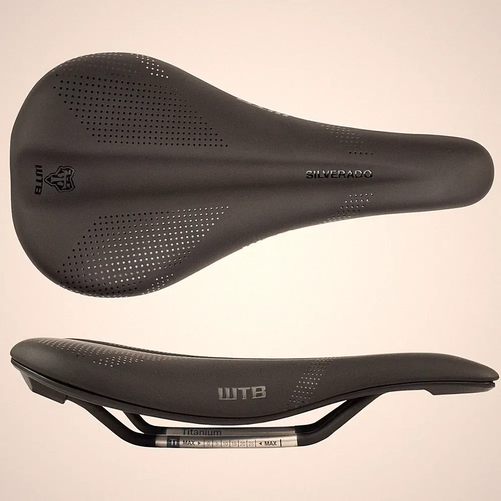 WTB Silverado 265 Bike Bicycle Saddle Seat Titanium Rails Medium 142mm Black
